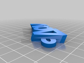 il mio personalizzato fullyiamburnys keyfob portachiavi generatore 3d print model - Mito3D