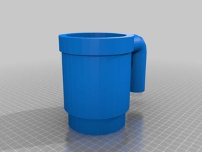 life-size lego mug toy game accessories 3d print model - Mito3D
