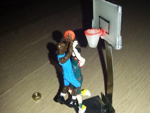 two hands jam your face basketball player slam dunk people 2 hand block jump not my town traffic handed 3d print model - Mito3D