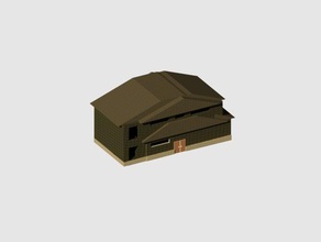 casa enterrado na neve família 3d print model - Mito3D