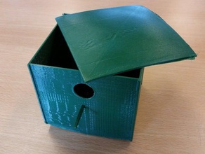 birdhouse schoolproject 1 ao ar livre jardim 3d print model - Mito3D