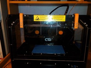ctc 5mm acrylic door holder mount 3d printer accessories 3d print model - Mito3D