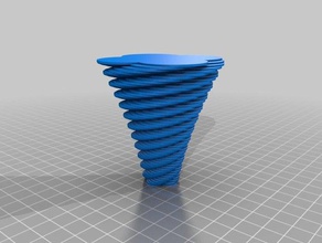 cono a spirale arredamento personalizzato 3d print model - Mito3D