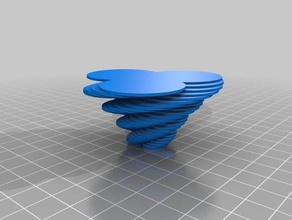 2 spiral koni dekor özelleştirilmiş 3d print model - Mito3D