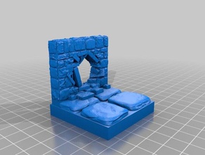 openforge Wand ein Loch - Spielzeug Spiel Zubehör 3d print model - Mito3D