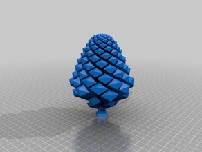 mon paramétrique personnalisé pomme de pin les mathématiques l'art 3d print model - Mito3D