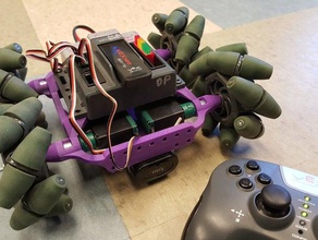 mecanumbot vex robotics kasa korteks mecanum tekerlekler pic programlanabilir uzaktan 3d print model - Mito3D