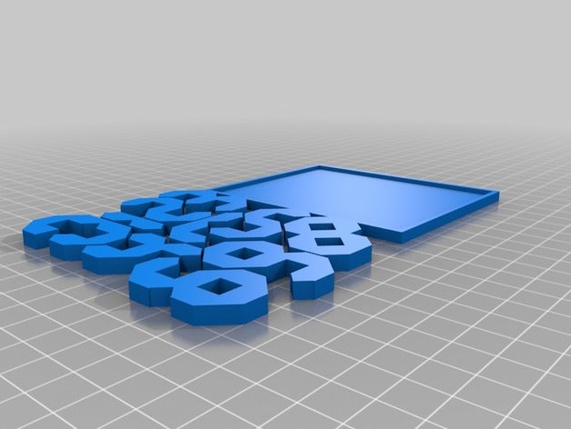 my customized 10 digits puzzle puzzles 3D print model - Mito3D