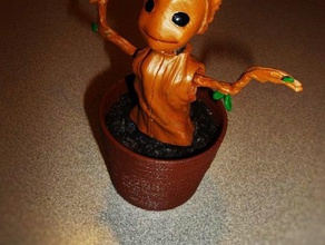 solar-dancing groot - Spielzeug Spiele 3d print model - Mito3D