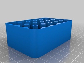 6x4 aa caso de altura los contenedores personalizado 3d print model - Mito3D