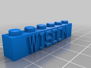 wisdom construction toys customized 3d print model - Mito3D