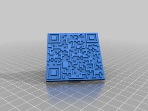 qr-rick-roll-anzeigen 3d drucken clip gag Witz qr-code Spielzeug 3d print model - Mito3D