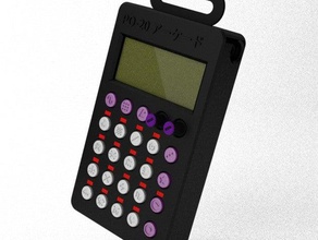 po-20 symbol buttons pocket operator case audio 3d print model - Mito3D