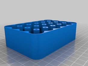 18650 case 24 containers customized 3d print model - Mito3D
