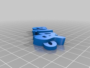 sabinakeychain keychains customized 3d print model - Mito3D