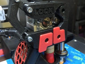 locking extruder handle re-remix 3d printer parts bot bling lever pimpurbot pimp my 3d print model - Mito3D