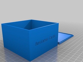 business-Karten Container angepasst 3d print model - Mito3D