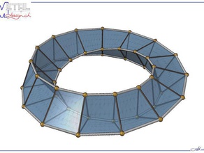 anneau di moebius per la matematica art scultura 3d print model - Mito3D