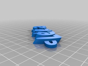 letiziakeychain organization customized 3d print model - Mito3D