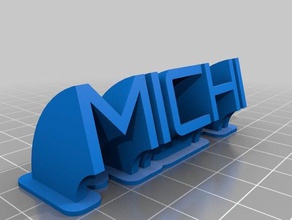 michi office personalizado 3d print model - Mito3D