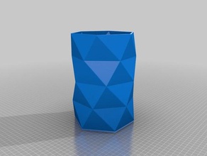 vaso hexagonal Container angepasst 3d print model - Mito3D
