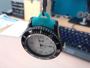 adaptateur montre ice watch gousset pocket adaptator accessories 3d print model - Mito3D