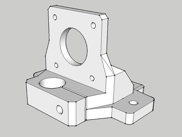 supporto sgancio rapido por mk8 3d a impressora extrusoras 3D print model - Mito3D