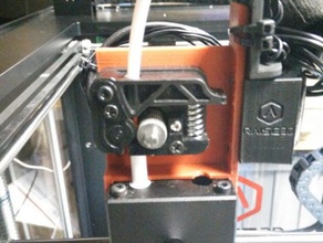 raise3d n2 n2+ mk8 extruder mount single printer parts 3d print model - Mito3D