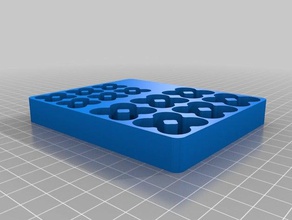 my customized doubledbattery tray organization 3d print model - Mito3D