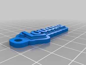 louane-tag Schlüsselanhänger angepasst 3d print model - Mito3D