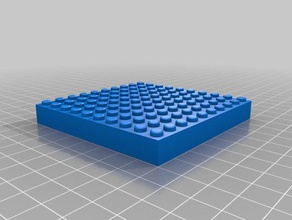 10x10 lego puzzles personalizado 3d print model - Mito3D