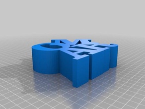 meine angepasste word-Skulptur Skulpturen 3d print model - Mito3D