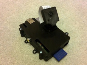 raspberry pi kamera mount duvara montaj sekmeleri durumda elektronik 3d print model - Mito3D