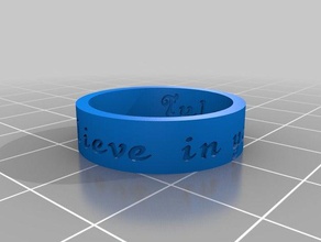 genevieves coragem anel anéis personalizado 3d print model - Mito3D
