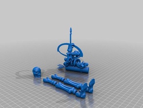 semi-posable archer printing supports 3d 3d print model - Mito3D