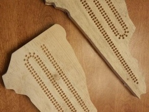 nh cribbage board Spiele 3d print model - Mito3D