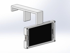 galaxy s4 camera mount qidi techflashforge printers 3d accessories flashforge creato pro webcam 3d print model - Mito3D