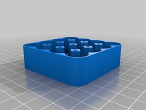 caixa de bateria 4x4 aa magnético superior recipientes personalizado 3d print model - Mito3D