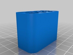 cassa di batteria 2x4 aaa bot magnetico i contenitori personalizzato 3d print model - Mito3D