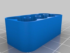 cassa di batteria 2x4 aaa superiore magnetico i contenitori personalizzato 3d print model - Mito3D