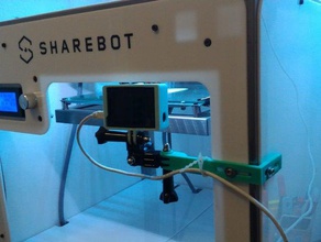 sharebot ng gopro mount 3d la stampante accessori 3d print model - Mito3D