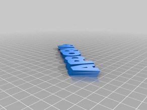 yacouba iamburnystext nome keyfob portachiavi organizzazione personalizzato 3d print model - Mito3D