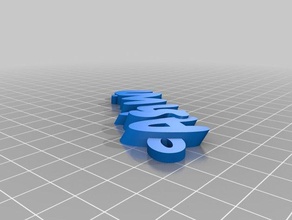 ash iamburnystext name keyring keyfob organization customized 3d print model - Mito3D