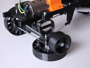 bedruckte LKW-v1-Federn rc Fahrzeuge Auto mechanisch ist ninjaflex - Spielzeug 3d print model - Mito3D