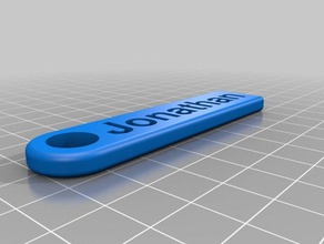 jonathan mini keychain os acessórios personalizado 3d print model - Mito3D