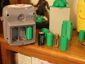 aa de la cellule batterie l'adaptateur l'électronique 3d print model - Mito3D