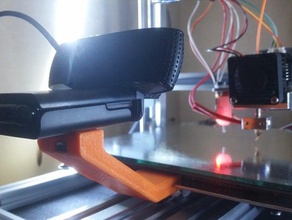 simple camera mount folgertech folger technologies tech prusa i3 time-lapse timelapse webcam web cam 3d print model - Mito3D