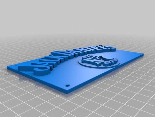 jack daniel&acutes schild plate signs logos 3D print model - Mito3D
