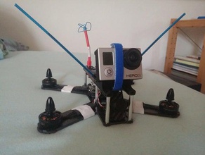 gopro xiaomi yi mont lisam ls-210 antenne titulaire rc véhicules 3d print model - Mito3D
