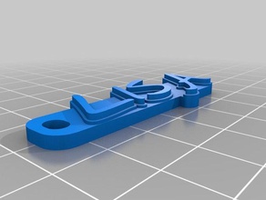 lisa tag keychains customized 3d print model - Mito3D